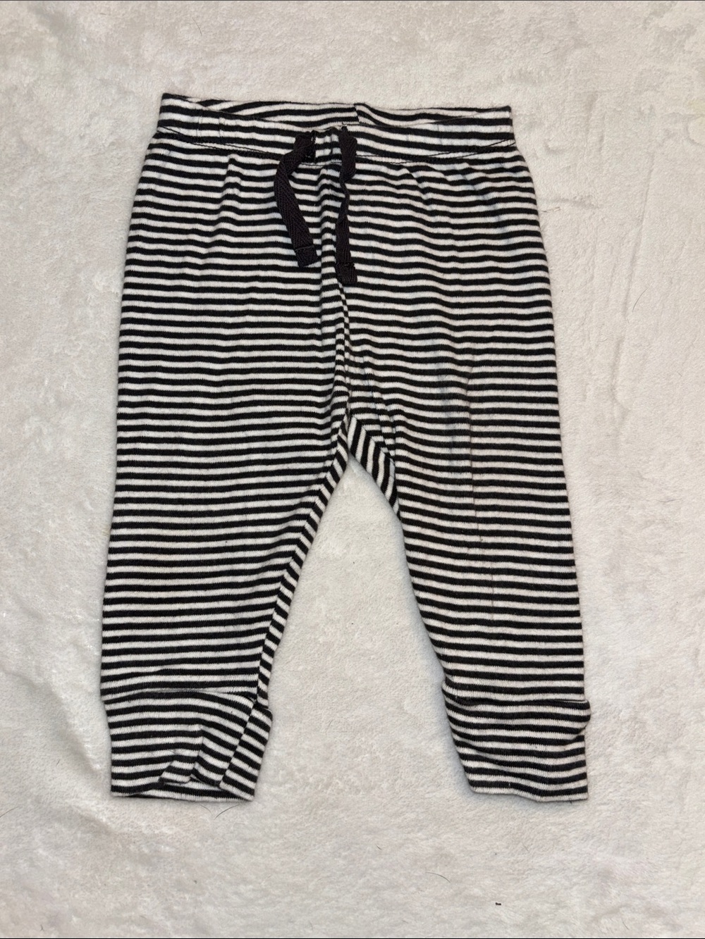 Baby gap 6-12 months Striped Black & White Baby Jogger Pants